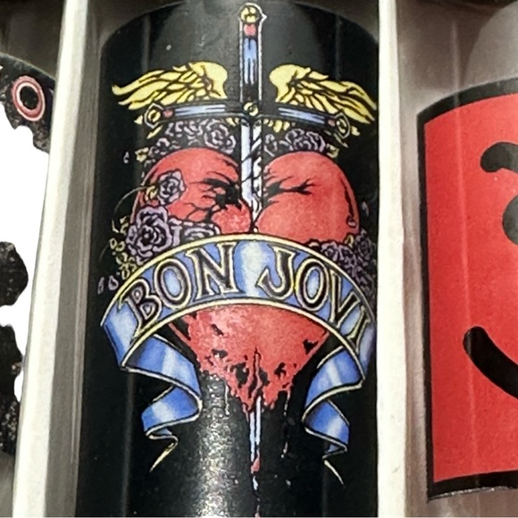 Bon Jovi Rare Set 6 Two Ounce Collector 2006 Shooter Glasses by Bravado in Box - Picture 6 of 9